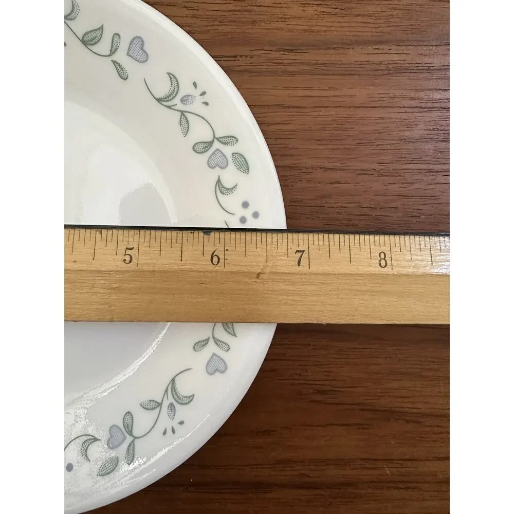 Vintage 3 CORELLE By Corning COUNTRY COTTAGE 6 1/2" Bread PLATES - Picture 4 of 5